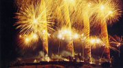 Fireworks over Carcassonne