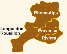 Map of Languedoc Region